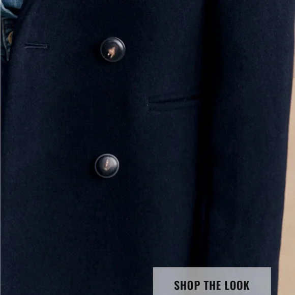 NWT Sezanne Johnson Coat Navy Size 8 - Picture 2 of 13